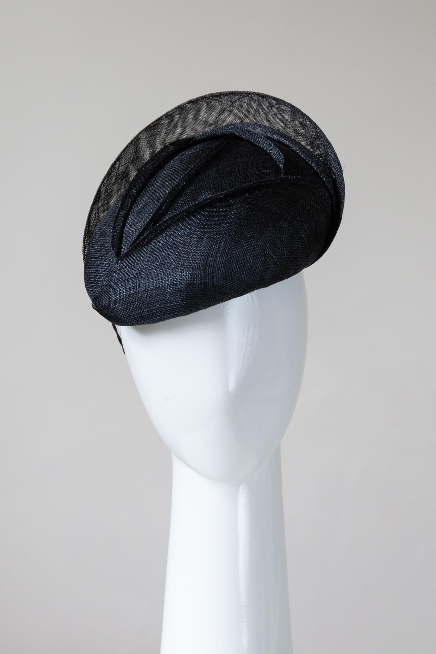 Black Layered Side Beret