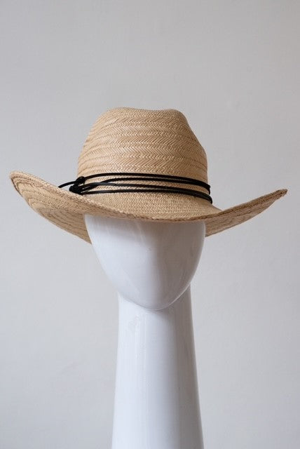 Cow Girl Hat with Leather Ties