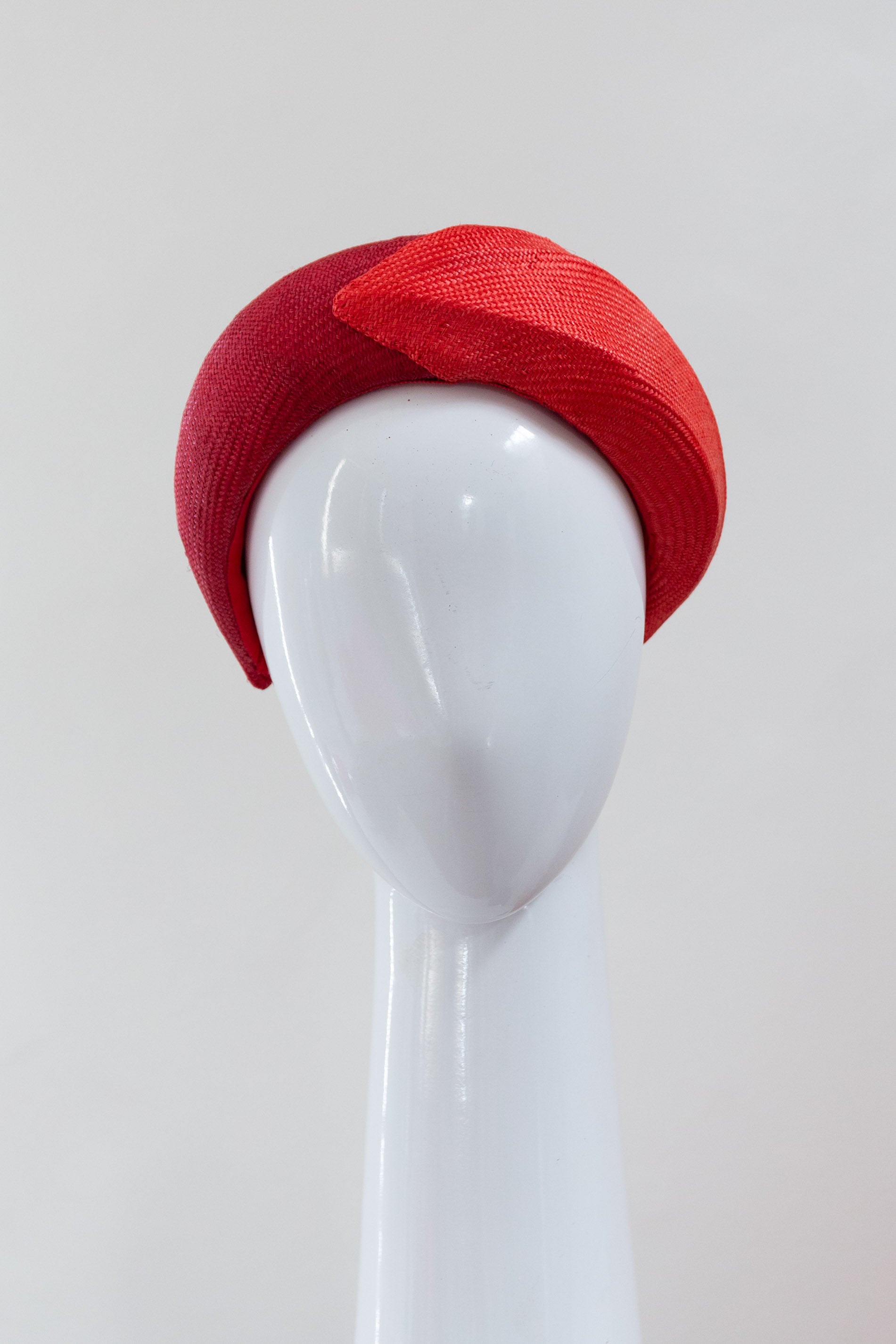 Double Red Crown Bandeau  by Felicity Northeast Millinery