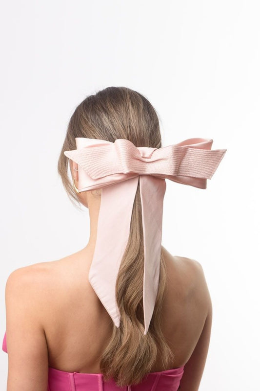 Double Bow in Pinks by Felicity Northeast Millinery