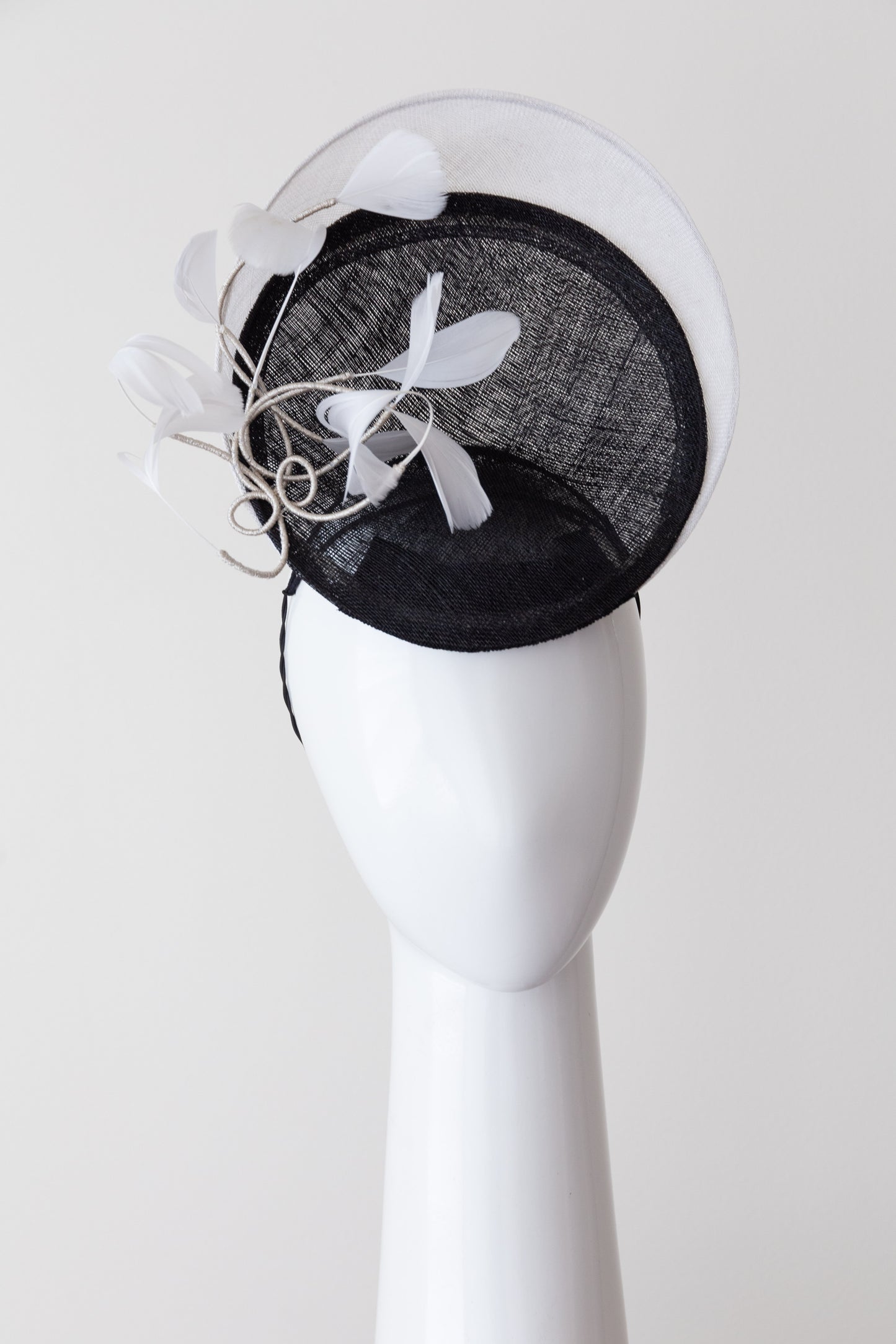 Monochrome Percher Platter by Felicity Northeast Millinery