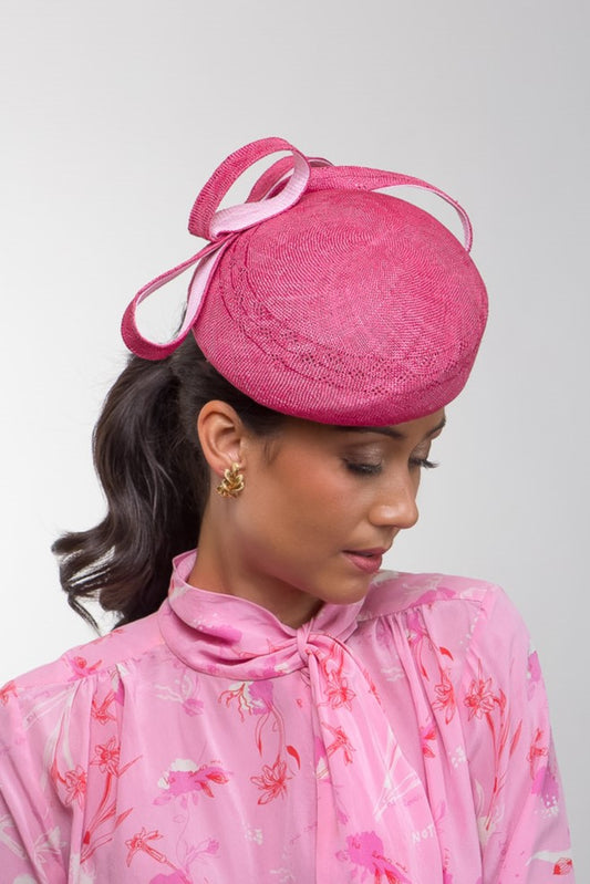 Two Toned Pink Beret By Felicity Northeast Millinery
