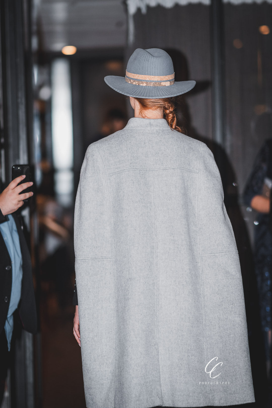 The Grey and Natural Fedora by Felicity Northeast Millinery