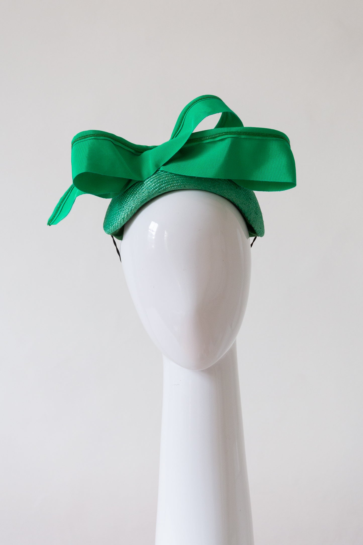 Bow Headband in Greens by Felicity Northeast Millinery