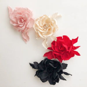 Rose Flower (trim only) by Felicity Northeast Millinery