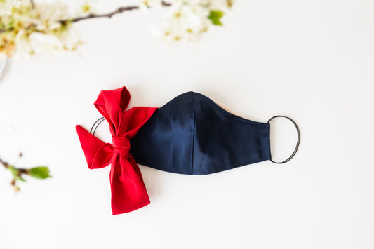 Silk Satin Face Mask :  made to order, options available