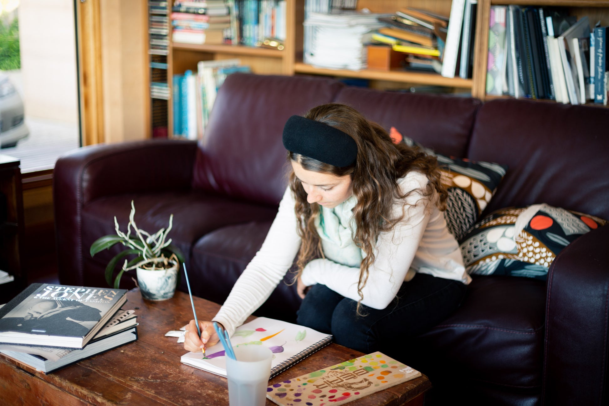 SWIFT HEADBAND- black felt raised  headband