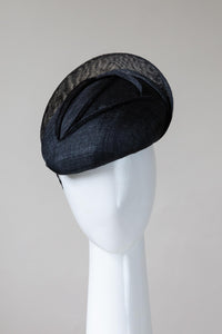 Black Wave Beret By Felicity Northeast Millinery