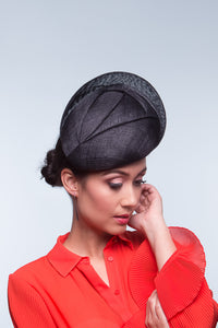 Black Wave Beret By Felicity Northeast Millinery