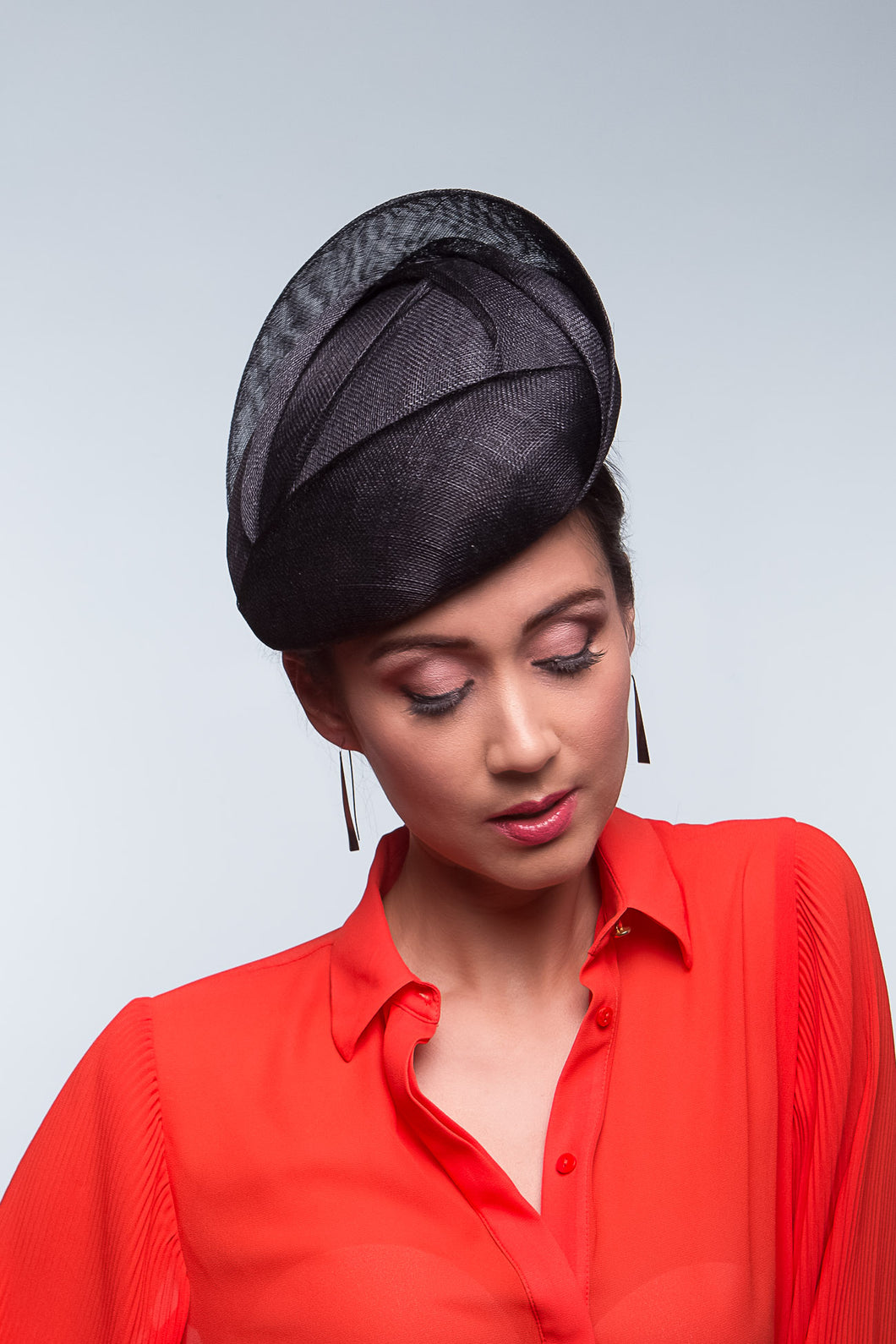 Black Wave Beret By Felicity Northeast Millinery