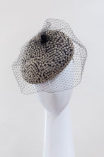 Load image into Gallery viewer, Silver Veil Designer Beret by Felicity Northeast Millinery