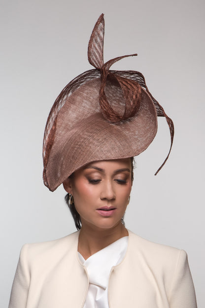 Bronze Brown Curved Platter by Felicity Northeast Millinery 