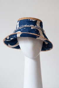 Bucket Travel Sun Hat: in Blue Moon