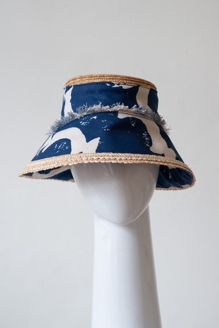 Bucket Travel Sun Hat: in Blue Moon