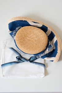 Bucket Travel Sun Hat: in Blue Moon