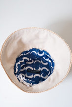 Load image into Gallery viewer, Bucket Travel Sun Hat in Natural and Straw Braid
