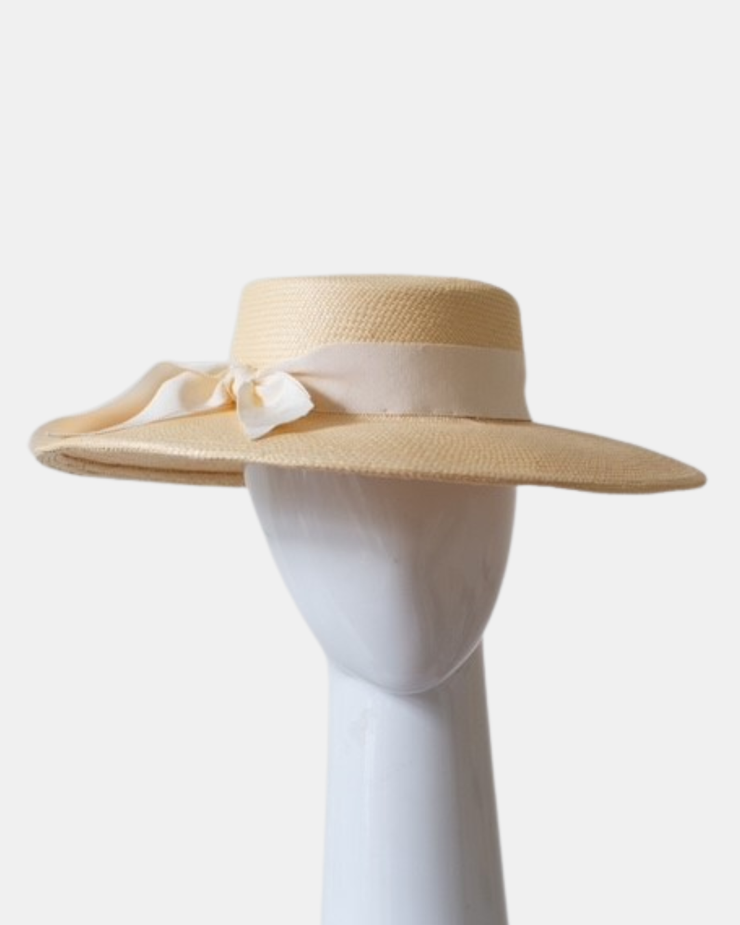 Rich Cream Panama Straw Boater