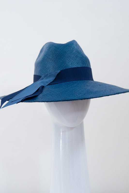 Denim Blue Panama Hat
