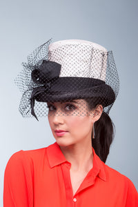 Derby Perfect Veiled Top Hat By Felicity Northeast Millinery