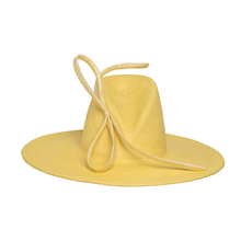 Load image into Gallery viewer, Lemon Sherbet – Fedora with Silk  Bow