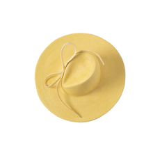 Load image into Gallery viewer, Lemon Sherbet – Fedora with Silk  Bow