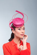 Load image into Gallery viewer, Hot Pink and Red Sculptured Hat by Felicity Northeast Millinery
