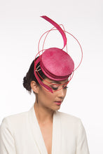 Load image into Gallery viewer, Hot Pink and Red Sculptured Hat by Felicity Northeast Millinery