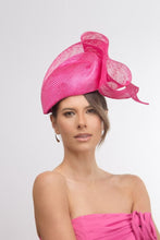Load image into Gallery viewer, Hot Pink Sculptured Beret By Felicity Northeast Millinery