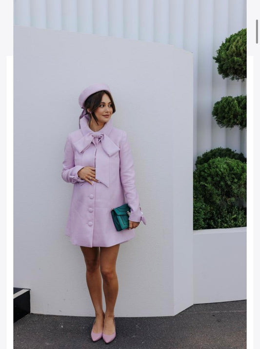 Mauve Pillbox with Bow
