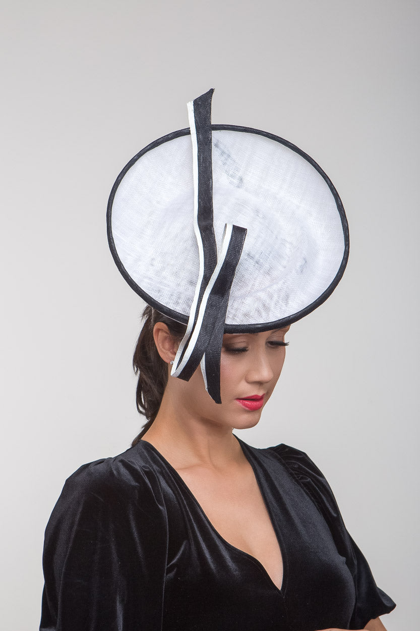 Monochrome Side Platter by Felicity Northeast Millinery