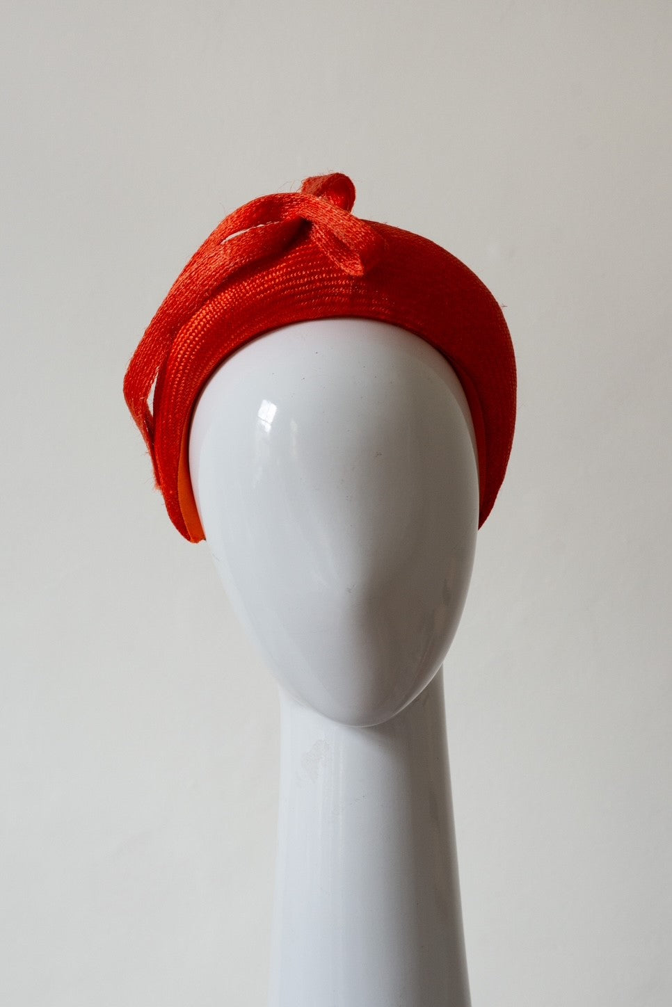 Orange Halo Headband with Sweeping Side Bow