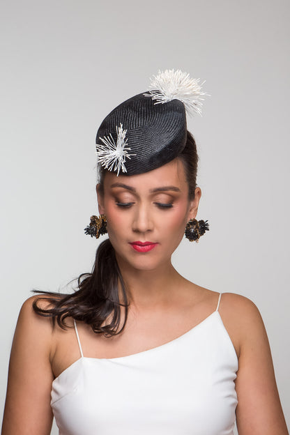 Polka Dot Cocktail Hat by Felicity Northeast Millinery