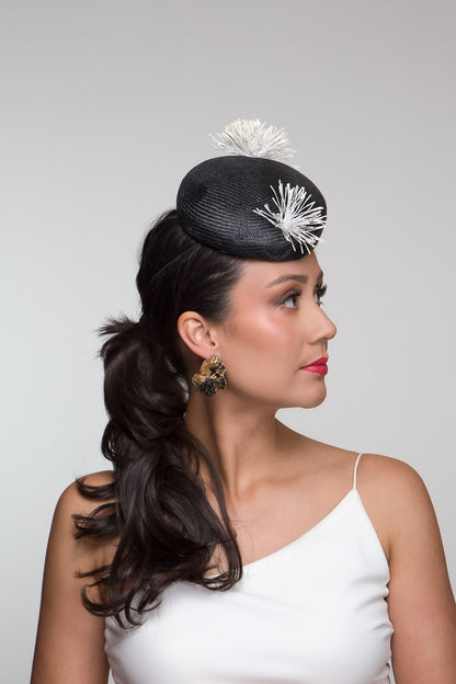Polka Dot Cocktail Hat by Felicity Northeast Millinery