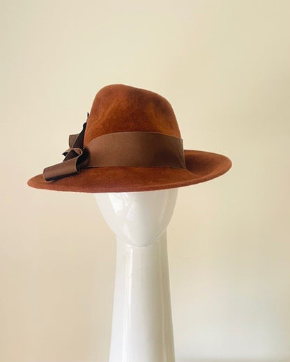 Rich Brown Felt Fedora