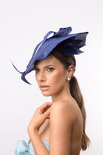 Load image into Gallery viewer, Royal Blue Braid Geometric Hat by Felicity Northeast Millinery