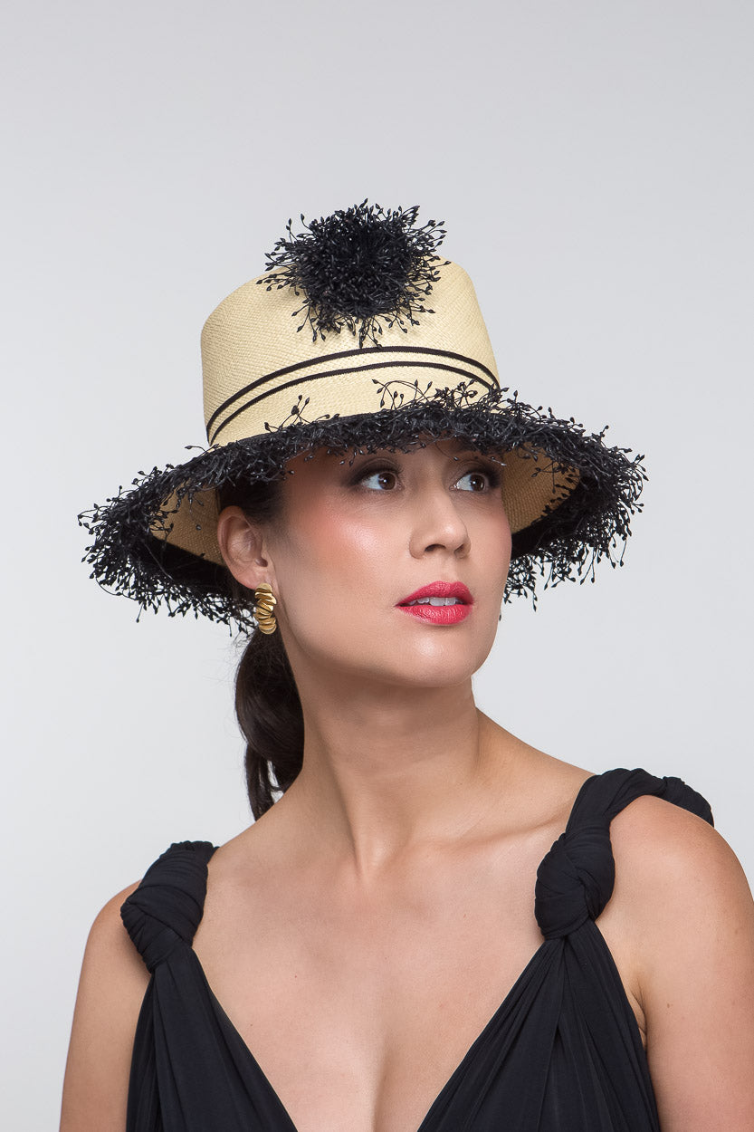 Statement Panama Bucket Hat by Felicity Northeast Millinery