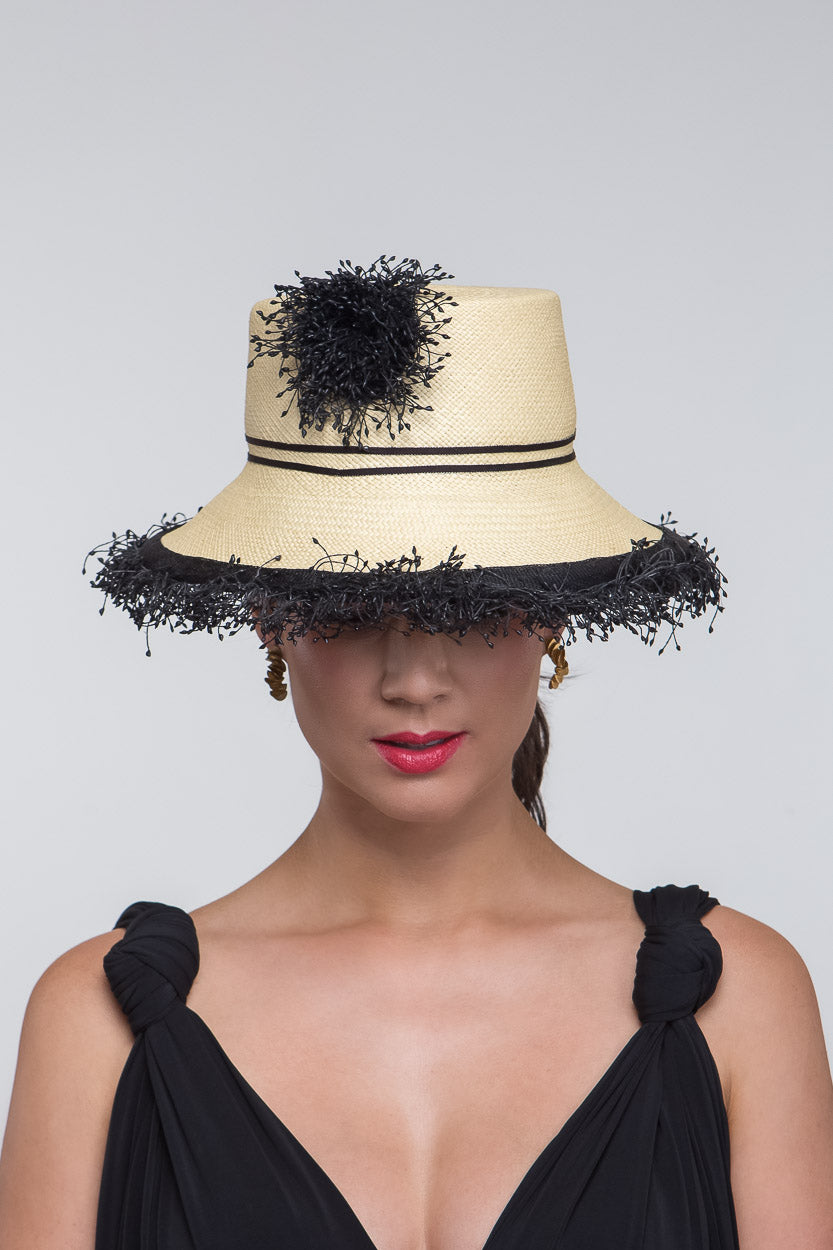 Statement Panama Bucket Hat by Felicity Northeast Millinery