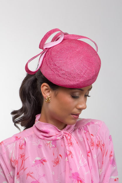 Two Toned Pink Beret By Felicity Northeast Millinery