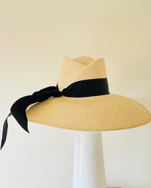 Wide Brimmed Panama Straw Sun Hat