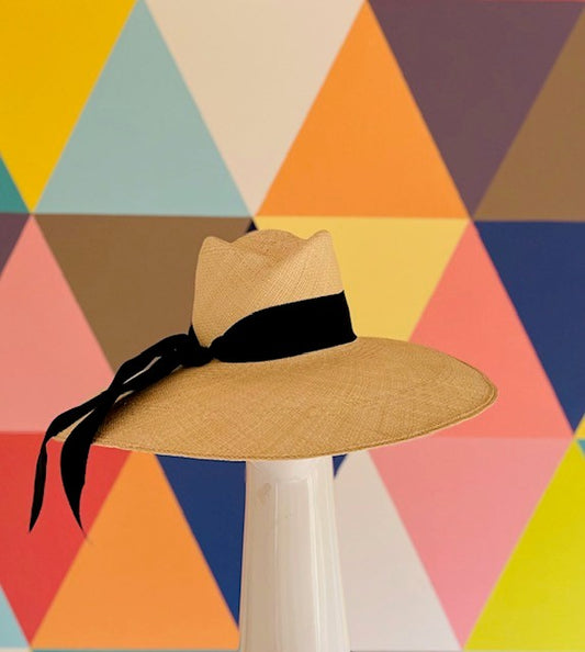 Wide Brimmed Panama Straw Sun Hat