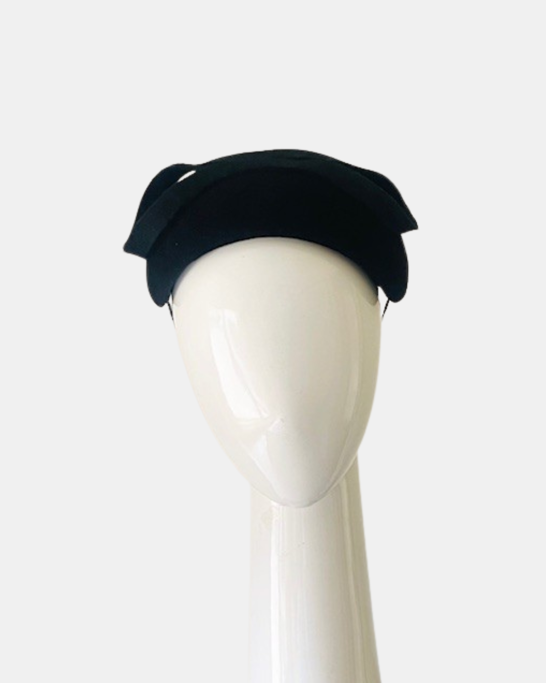 Wide Black Felt Handband by Felicity Northeast Millinery