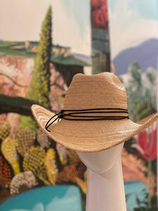 Cow Girl Hat with Leather Ties