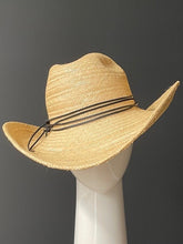 Load image into Gallery viewer, Cow Girl Hat with Leather Ties