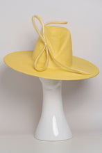 Load image into Gallery viewer, Lemon Sherbet – Fedora with Silk  Bow