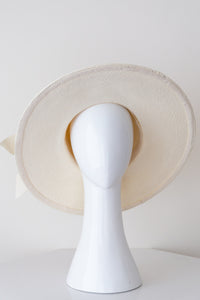 Panama Fedora in Ivory Straw By Felicity Northeast Millinery