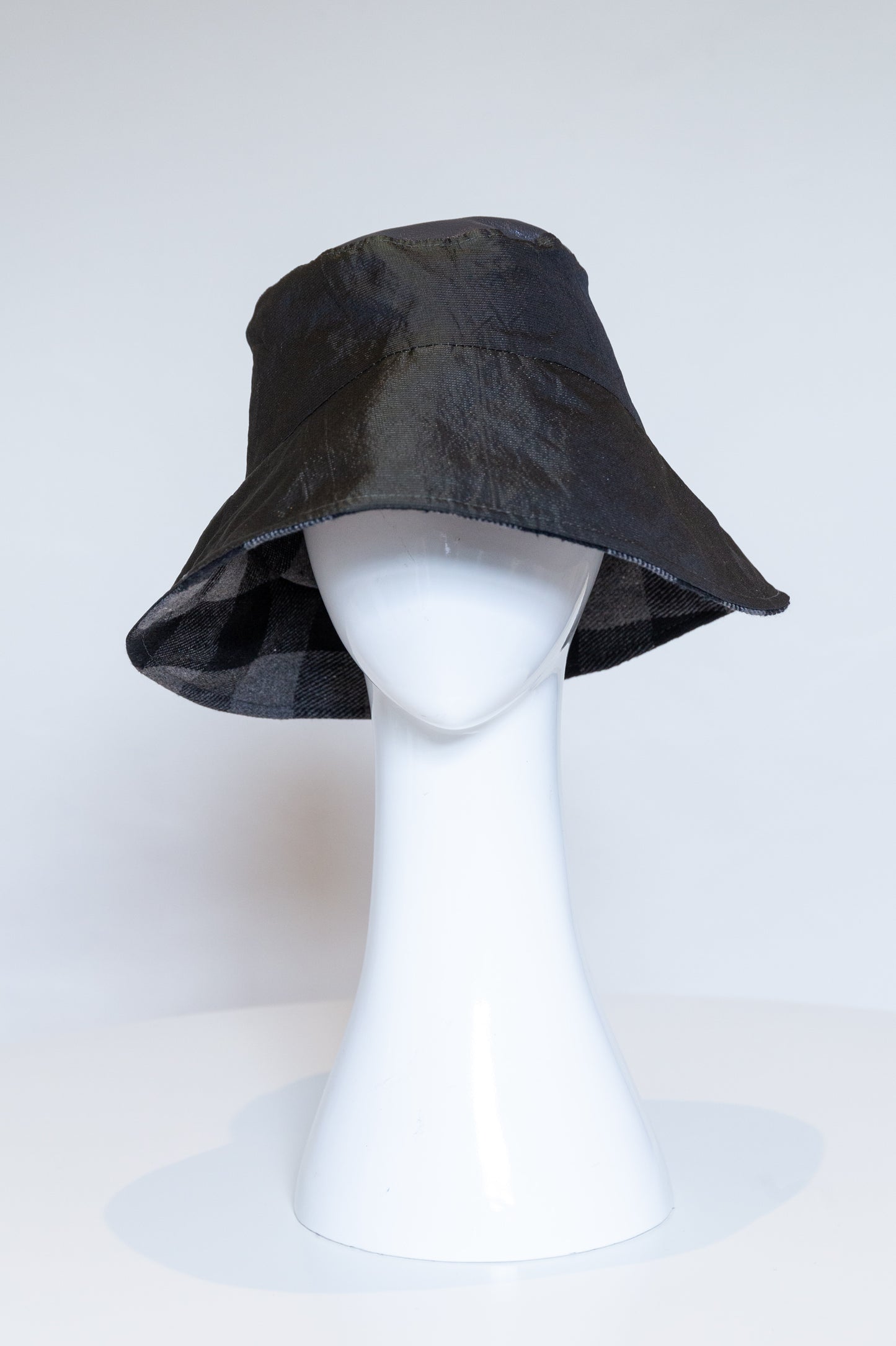 Bucket Rain Hat - Dark Green by Felicity Northeast Millinery 
