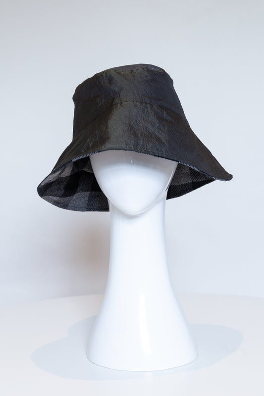 Bucket Rain Hat - Dark Green by Felicity Northeast Millinery 