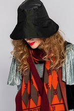 Load image into Gallery viewer, Bucket Rain Hat - Dark Green by Felicity Northeast Millinery  with Micky in the Van