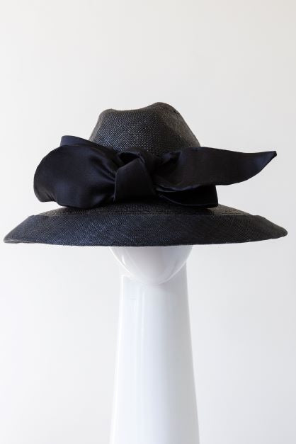 Black Fedora with Dior Style Brim
