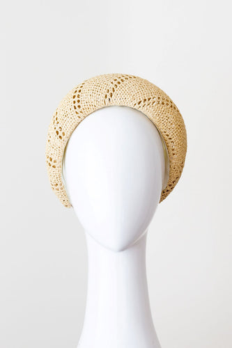 Natural Straw Halo Headband